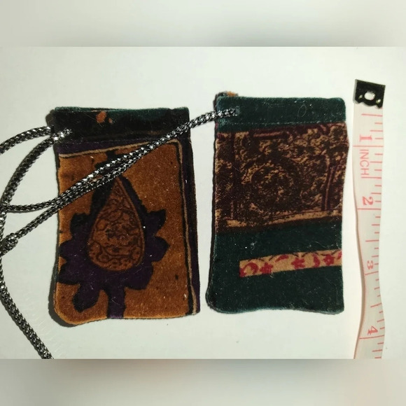 Set of  two handmade mini pouches - Picture 4 of 4